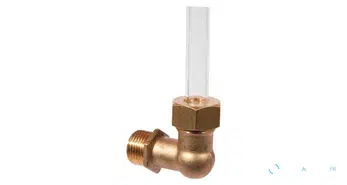 Coude de voyant de niveau 1/2" fixation en dessous